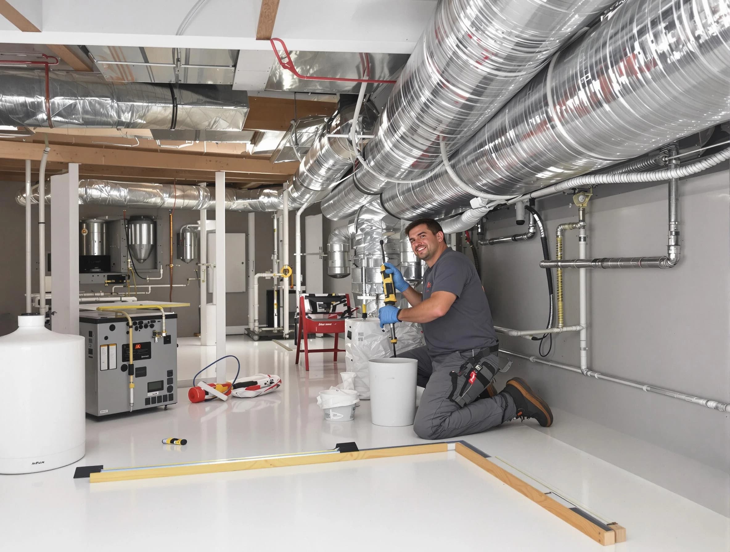Professional duct sealing service by Orange Air Duct Cleaning in Orange