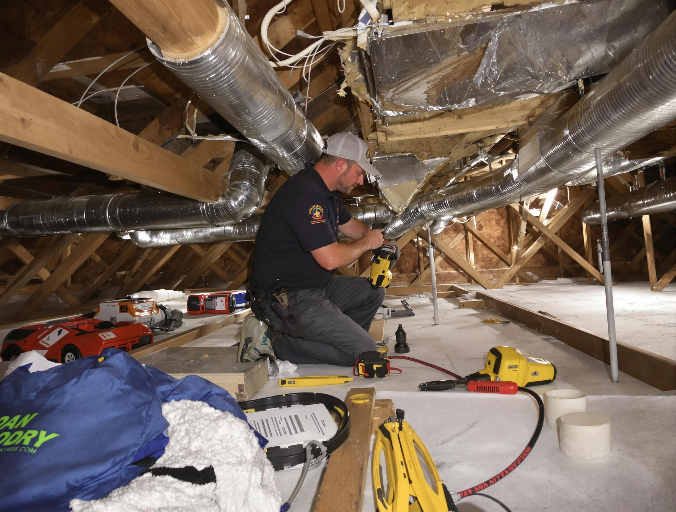 Professional air duct repair by Orange Air Duct Cleaning in Orange