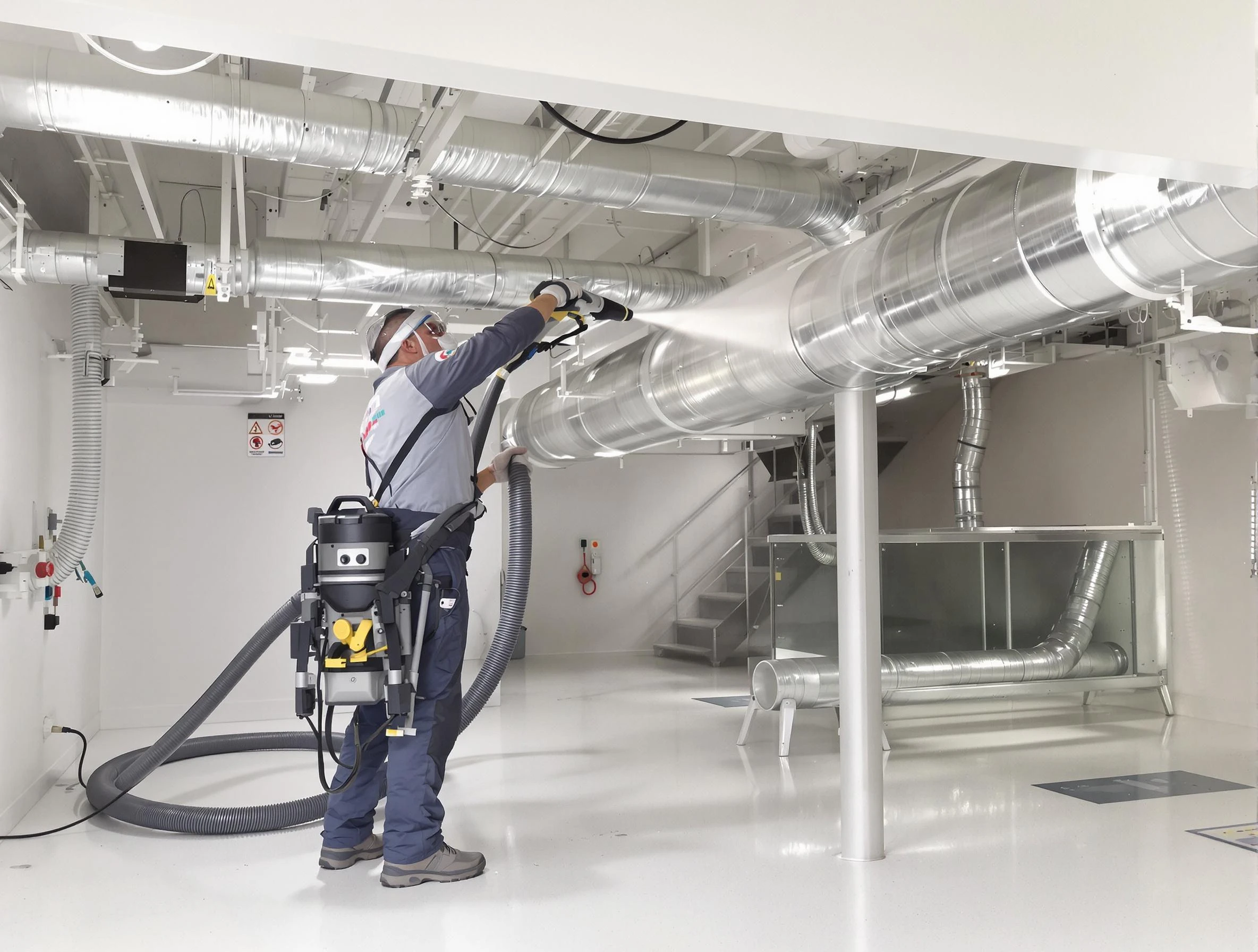 Professional central duct cleaning by Orange Air Duct Cleaning in Orange