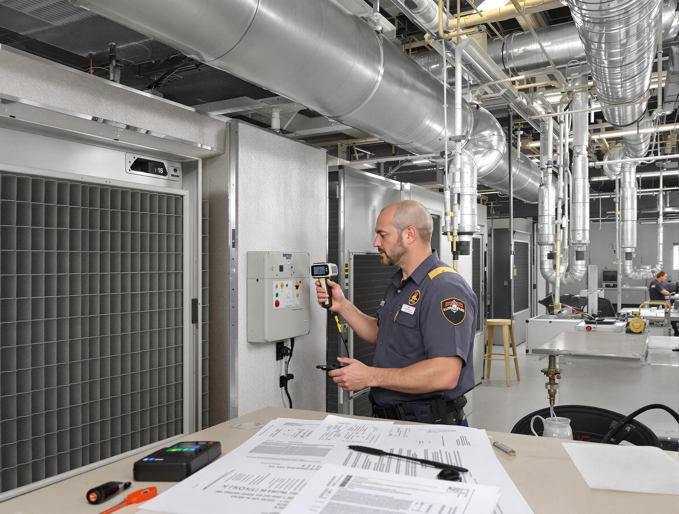 Professional filter system inspection by Orange Air Duct Cleaning in Orange